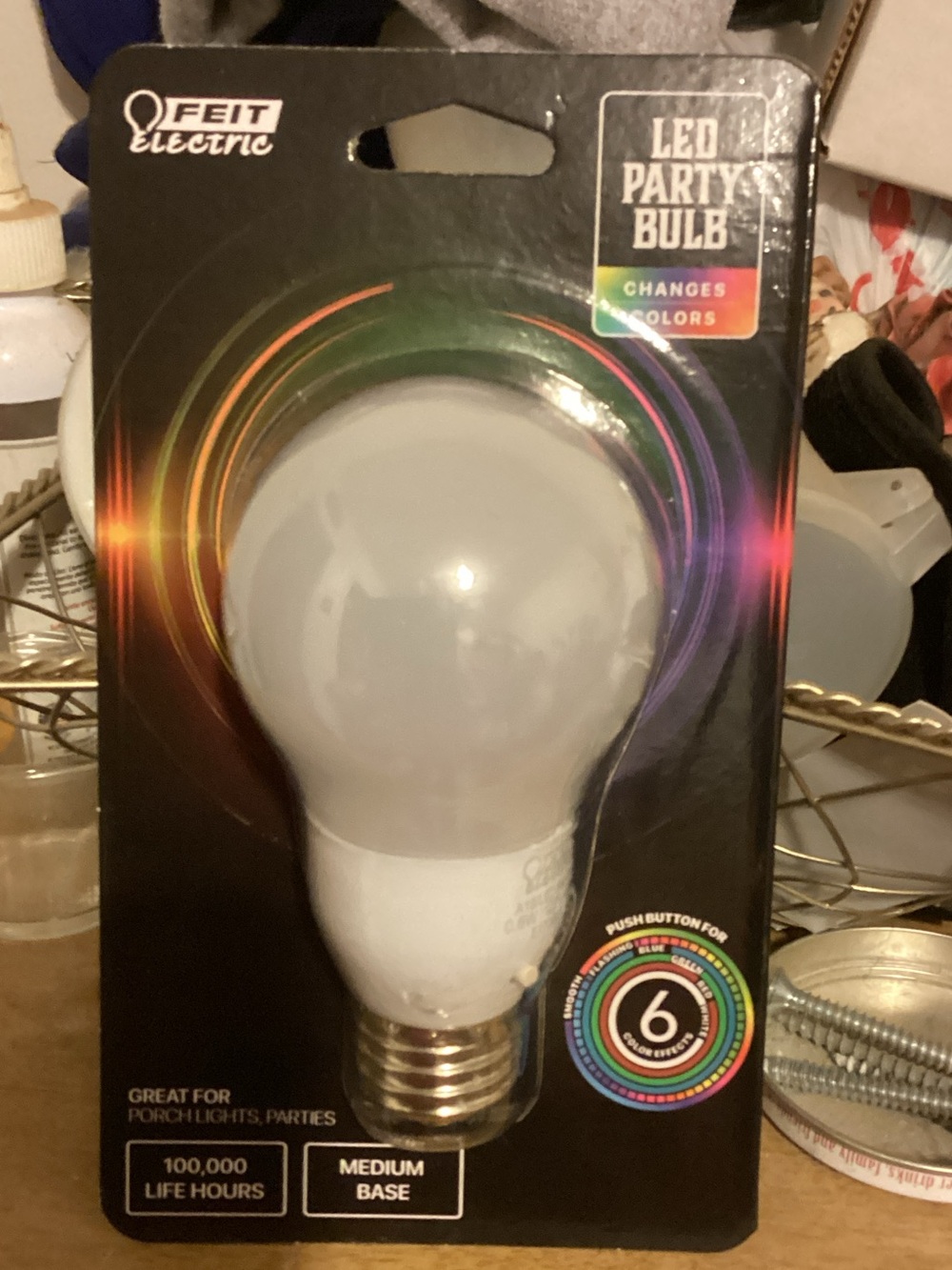 Electric Family LED Party Bulb - Multicolor Changing Globe